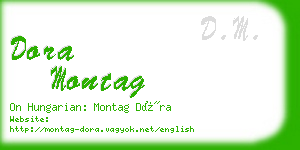 dora montag business card